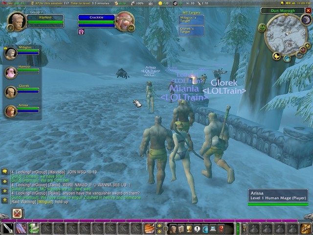 Man Dun Morgh is cold when you are Nekkid!
