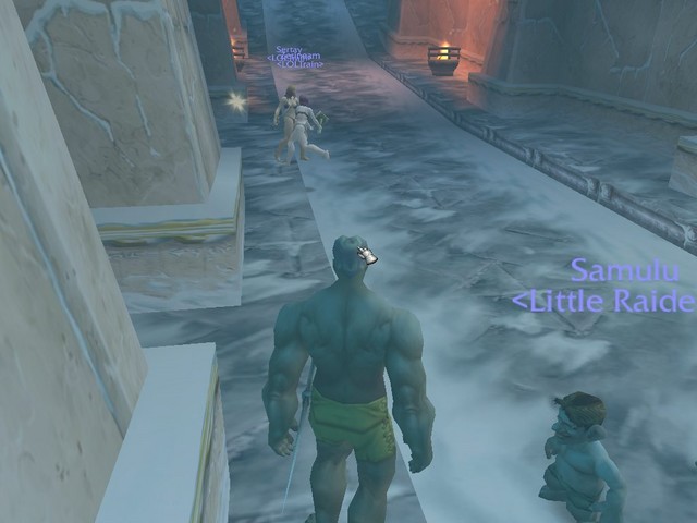Staying warm by dueling.