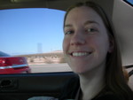 I will pose for this picture and afterwards I will rip your throat. . .ahem.  Just kidding. Yay California!